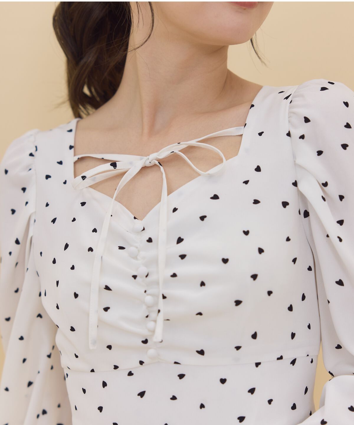 REDYAZEL「ランダムハートプリントワンピース」|ワンピース|