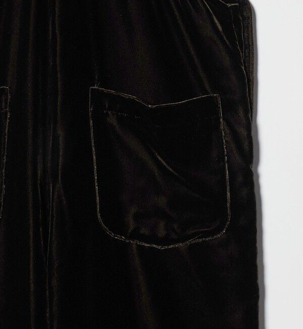 UNITED ARROWS「ベルベット サロペット パンツ」|オールインワン|