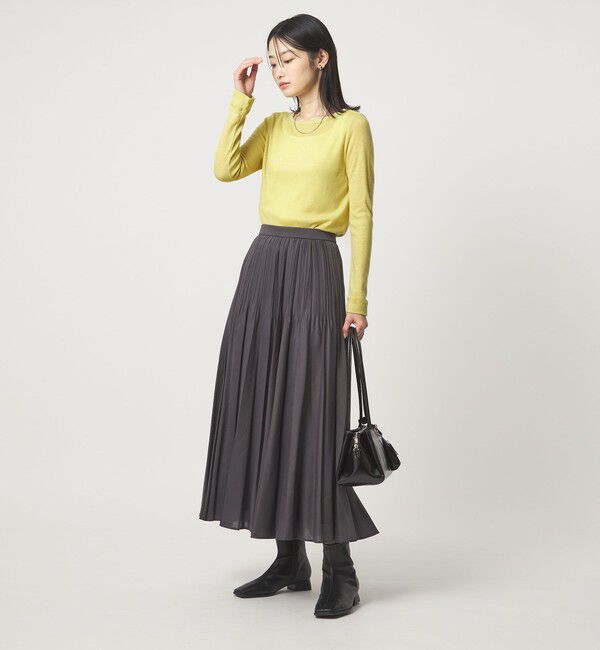 UNITED ARROWS green label relaxing「ウール フライス クルーネック カットソー  ウォッシャブル」|Tシャツ・カットソー|