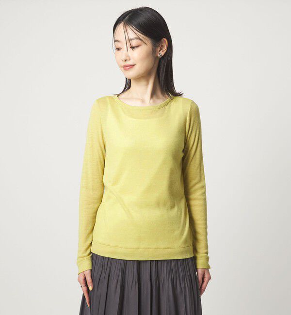 UNITED ARROWS green label relaxing「ウール フライス クルーネック カットソー  ウォッシャブル」|Tシャツ・カットソー|