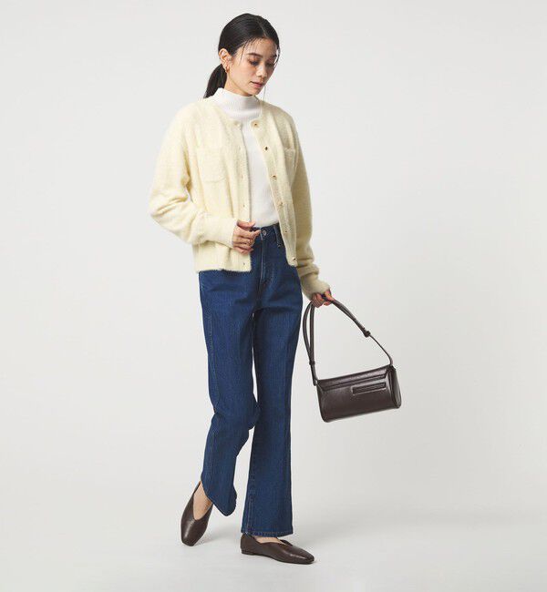 UNITED ARROWS green label relaxing「フラッフ フェザーヤーン ゴールドカラーボタン ニット カーディガン」|カーディガン|