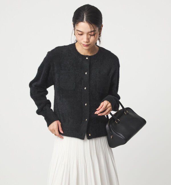 UNITED ARROWS green label relaxing「フラッフ フェザーヤーン ゴールドカラーボタン ニット カーディガン」|カーディガン|