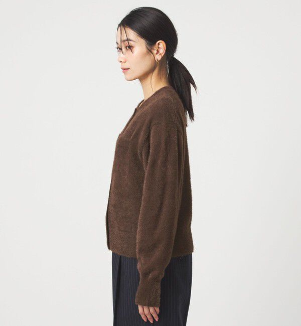 UNITED ARROWS green label relaxing「フラッフ フェザーヤーン ゴールドカラーボタン ニット カーディガン」|カーディガン|