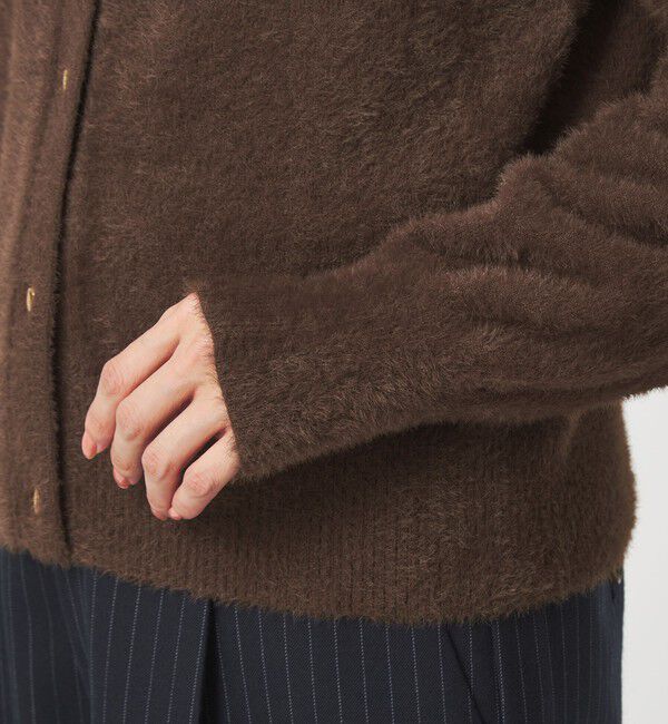 UNITED ARROWS green label relaxing「フラッフ フェザーヤーン ゴールドカラーボタン ニット カーディガン」|カーディガン|