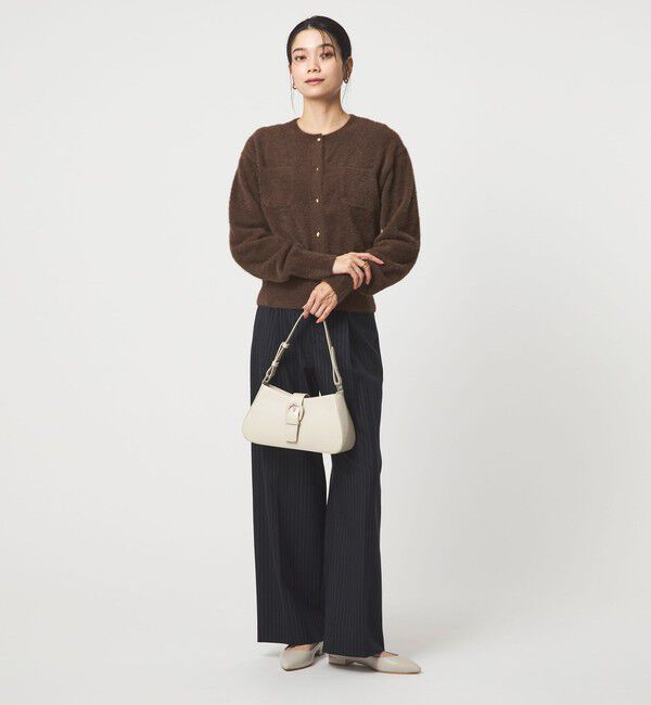 UNITED ARROWS green label relaxing「フラッフ フェザーヤーン ゴールドカラーボタン ニット カーディガン」|カーディガン|