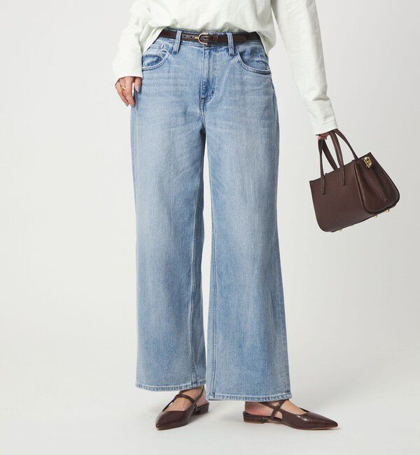 UNITED ARROWS green label relaxing「【別注】＜Healthy DENIM＞ストレート ワイド デニムパンツ ミッドライズ 」|デニム|