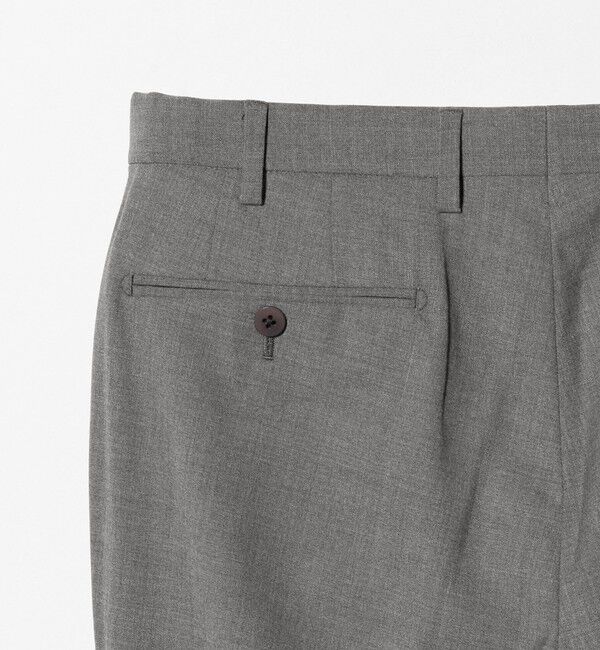 UNITED ARROWS green label relaxing「TW メランジ トロピカル スタンダード スラックス -ウォッシャブル・ストレッチ・ウエストアジャスター-」|スラックス|