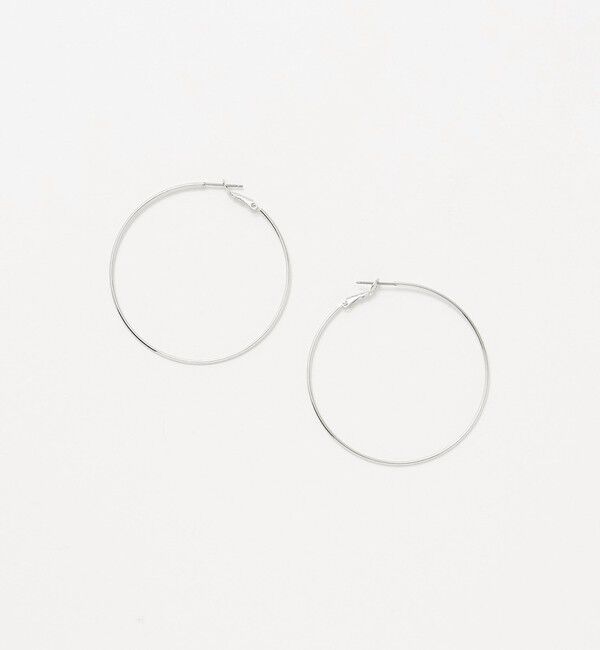BEAUTY&YOUTH UNITED ARROWS「ビッグ メタル フープ ピアス」|ピアス|SILVER
