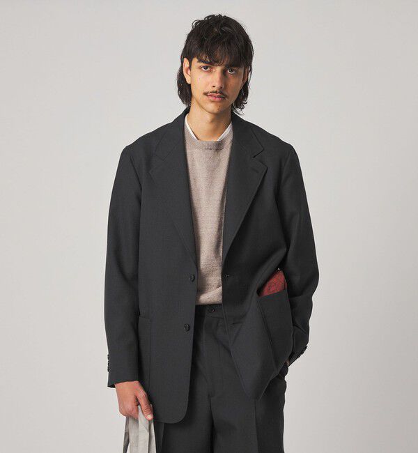 STEVEN ALAN「＜Steven Alan＞ ウール オックスフォード シングルブレステッド 2B ジャケット」|テーラードジャケット|