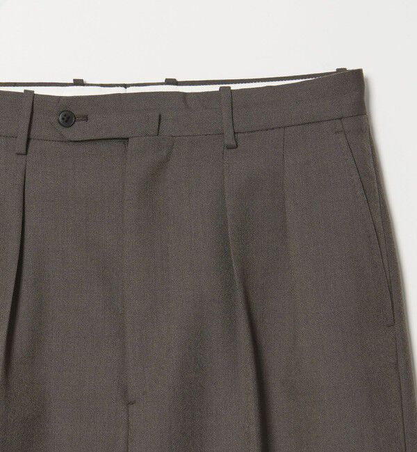 STEVEN ALAN「＜Steven Alan＞ ウール オックスフォード イン ツープリーツ ドレス トラウザーズ」|スラックス|