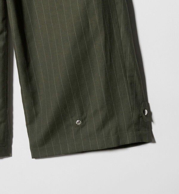 BEAUTY&YOUTH UNITED ARROWS「麻ブレンド ストライプ タブ タックパンツ」|スラックス|