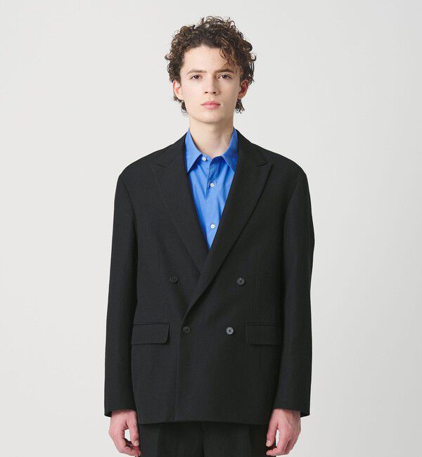 BEAUTY&YOUTH UNITED ARROWS「スリーク ウール リネン ダブル ジャケット セットアップ対応」|テーラードジャケット|
