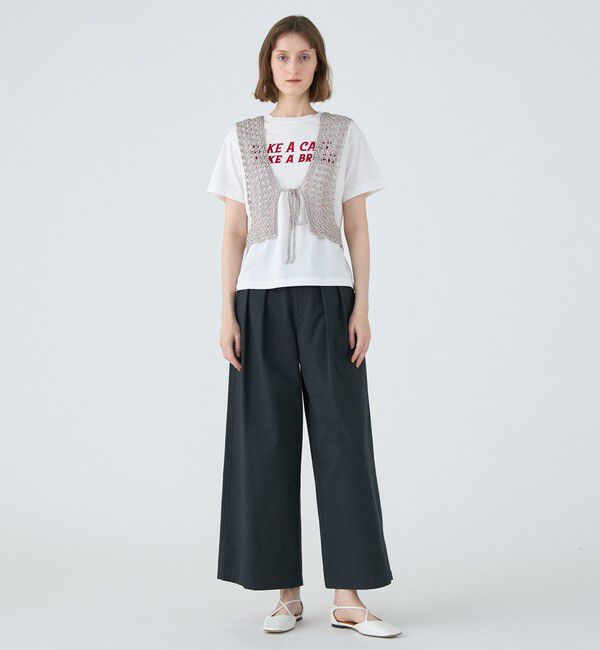 MACPHEE「コットンプリント Tシャツ」|Tシャツ・カットソー|