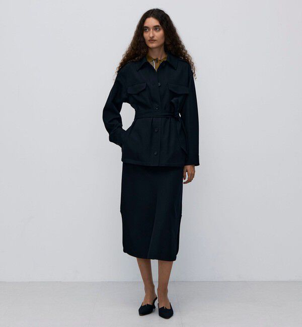 BACCA「ウールギャバジン ダブルパッチポケットジャケット」|シャツ・ブラウス|