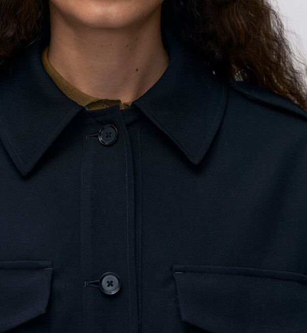 BACCA「ウールギャバジン ダブルパッチポケットジャケット」|シャツ・ブラウス|