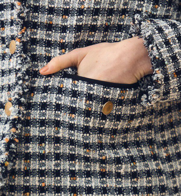 TOMORROWLAND collection「【WEB先行予約】クロレギンガムチェック ショートジャケット」|その他|