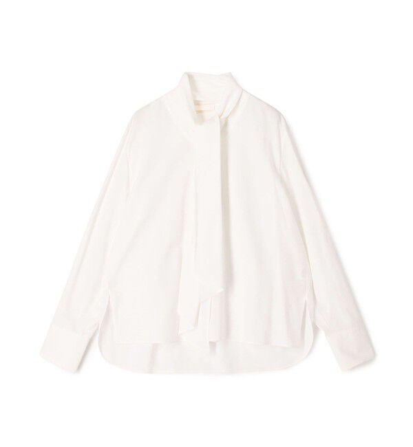 Ballsey「【WEB先行予約】ジュエルコットン ワイドボウタイブラウス」|シャツ・ブラウス|11 ホワイト
