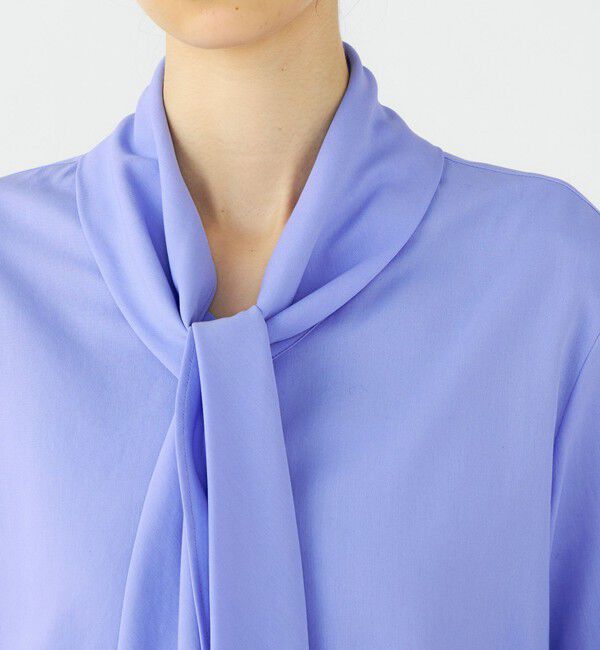 Ballsey「【WEB先行予約】ジュエルコットン ワイドボウタイブラウス」|シャツ・ブラウス|