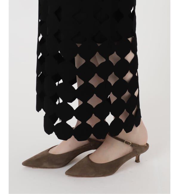 NOBLE「《追加》ドットモチーフニットスカート」|スカート|