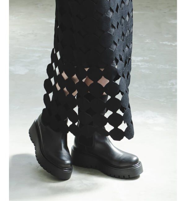 NOBLE「《追加》ドットモチーフニットスカート」|スカート|