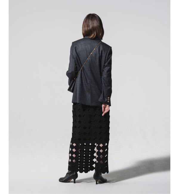 NOBLE「《追加》ドットモチーフニットスカート」|スカート|