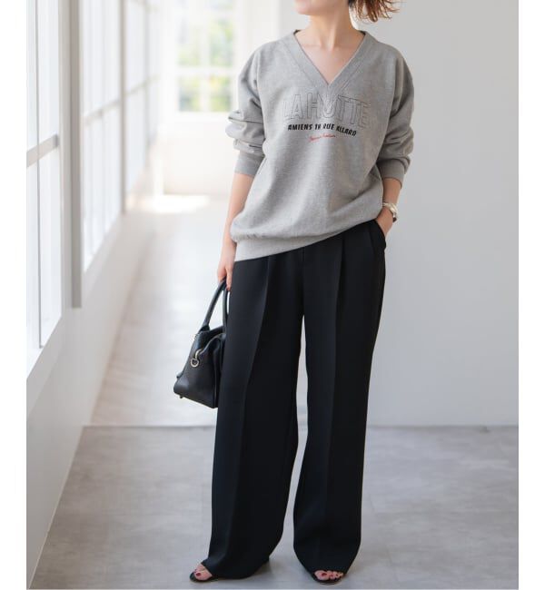 Spick and Span「《追加》La Hutte / ラ ユット 別注Vネックスウェット*」|スウェット・ジャージ|