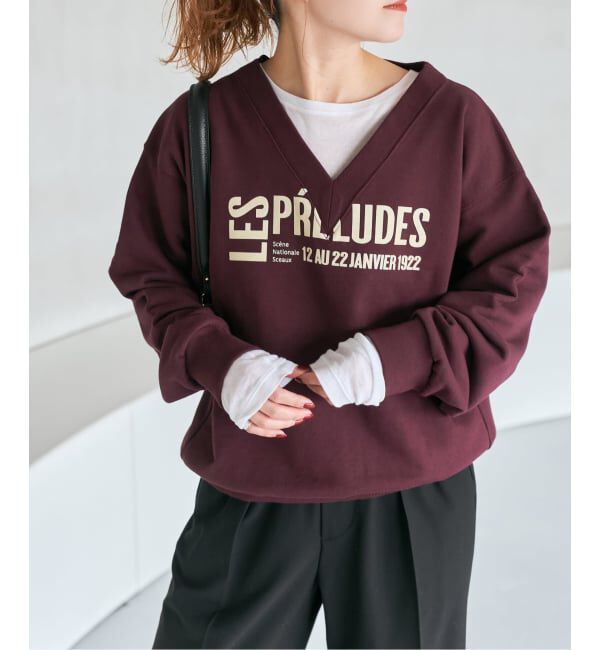 Spick and Span「《追加》La Hutte / ラ ユット 別注Vネックスウェット*」|スウェット・ジャージ|