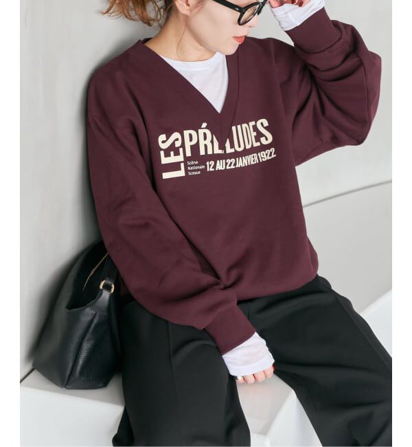 Spick and Span「《追加》La Hutte / ラ ユット 別注Vネックスウェット*」|スウェット・ジャージ|