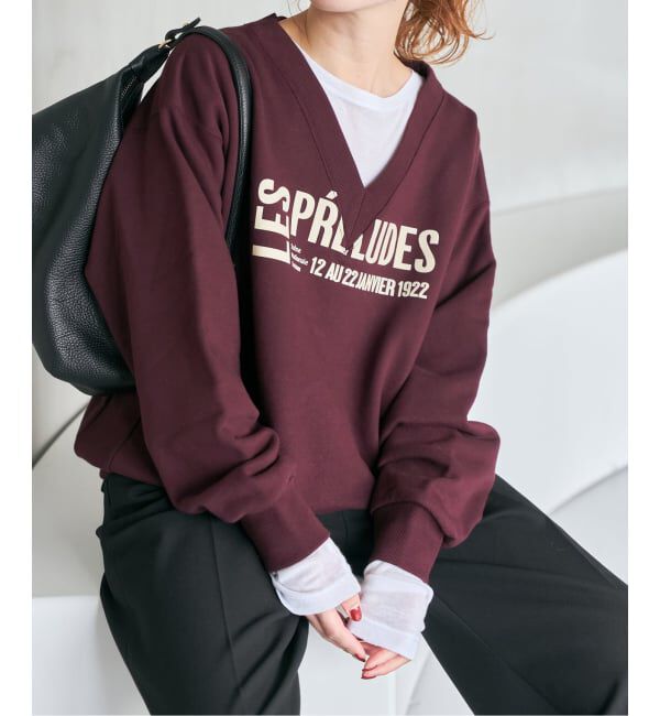 Spick and Span「《追加》La Hutte / ラ ユット 別注Vネックスウェット*」|スウェット・ジャージ|