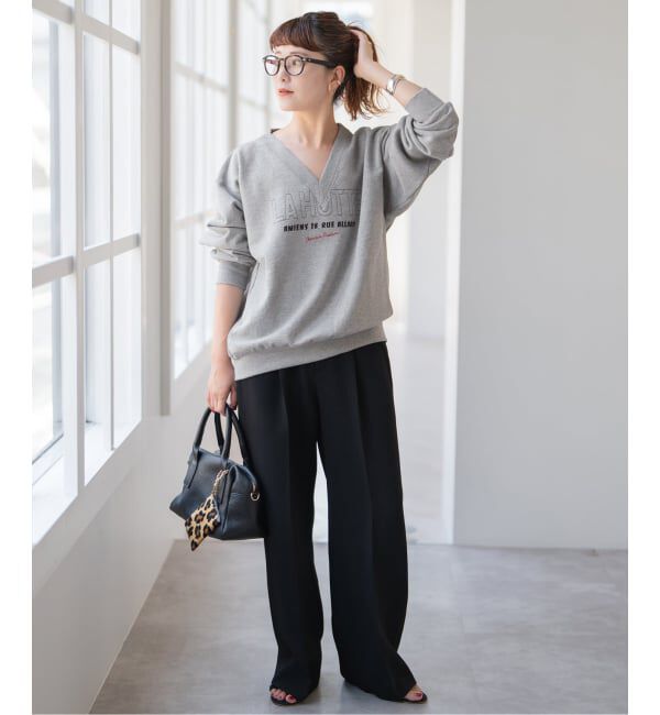 Spick and Span「《追加》La Hutte / ラ ユット 別注Vネックスウェット*」|スウェット・ジャージ|