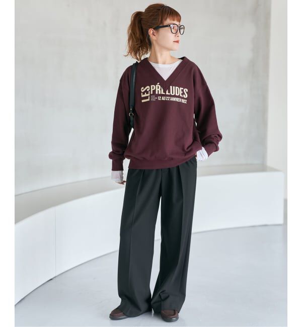 Spick and Span「《追加》La Hutte / ラ ユット 別注Vネックスウェット*」|スウェット・ジャージ|