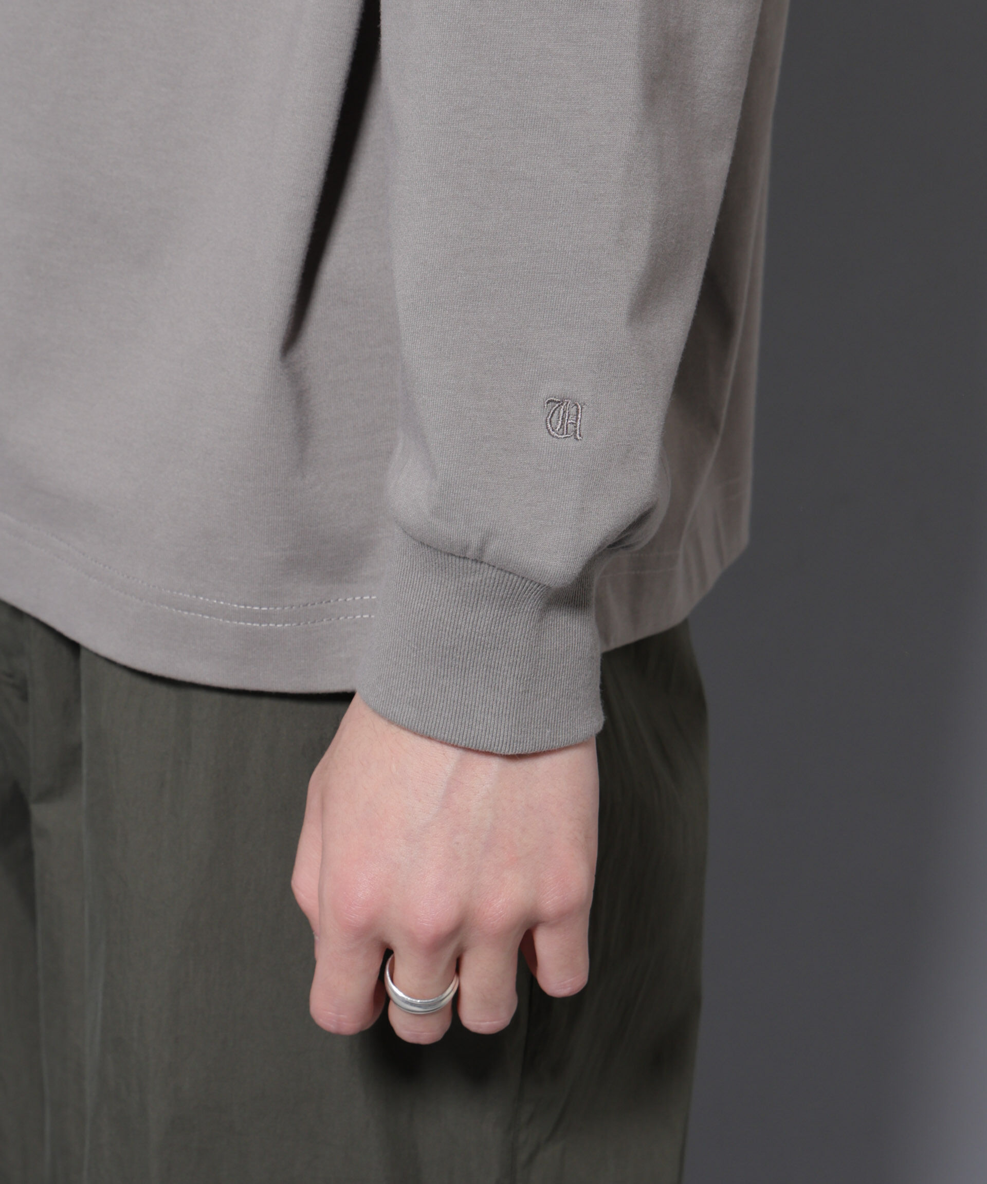 nano･universe「ビックシルエットワンポイントTシャツ 長袖」|Tシャツ・カットソー|