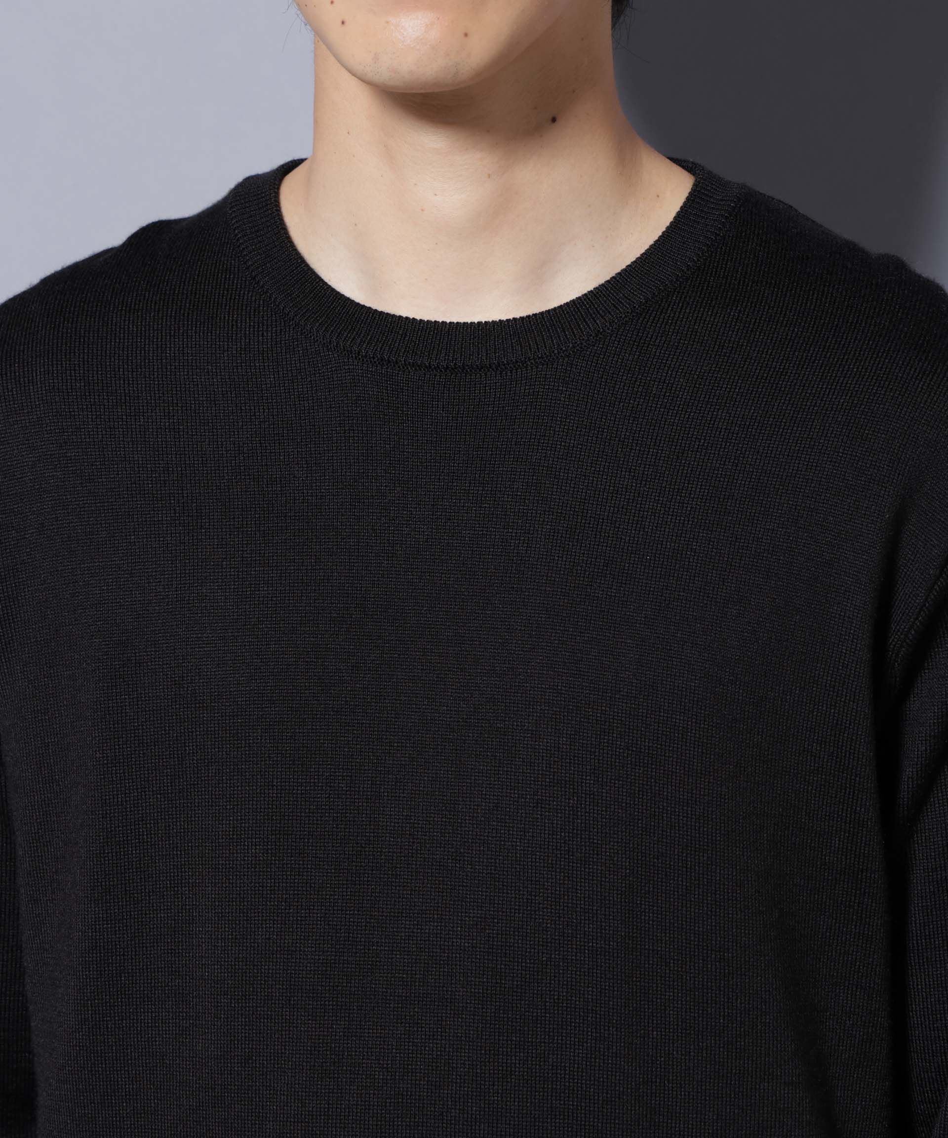 nano･universe「タスマニアミックスクルーネックニット」|ニット・セーター|