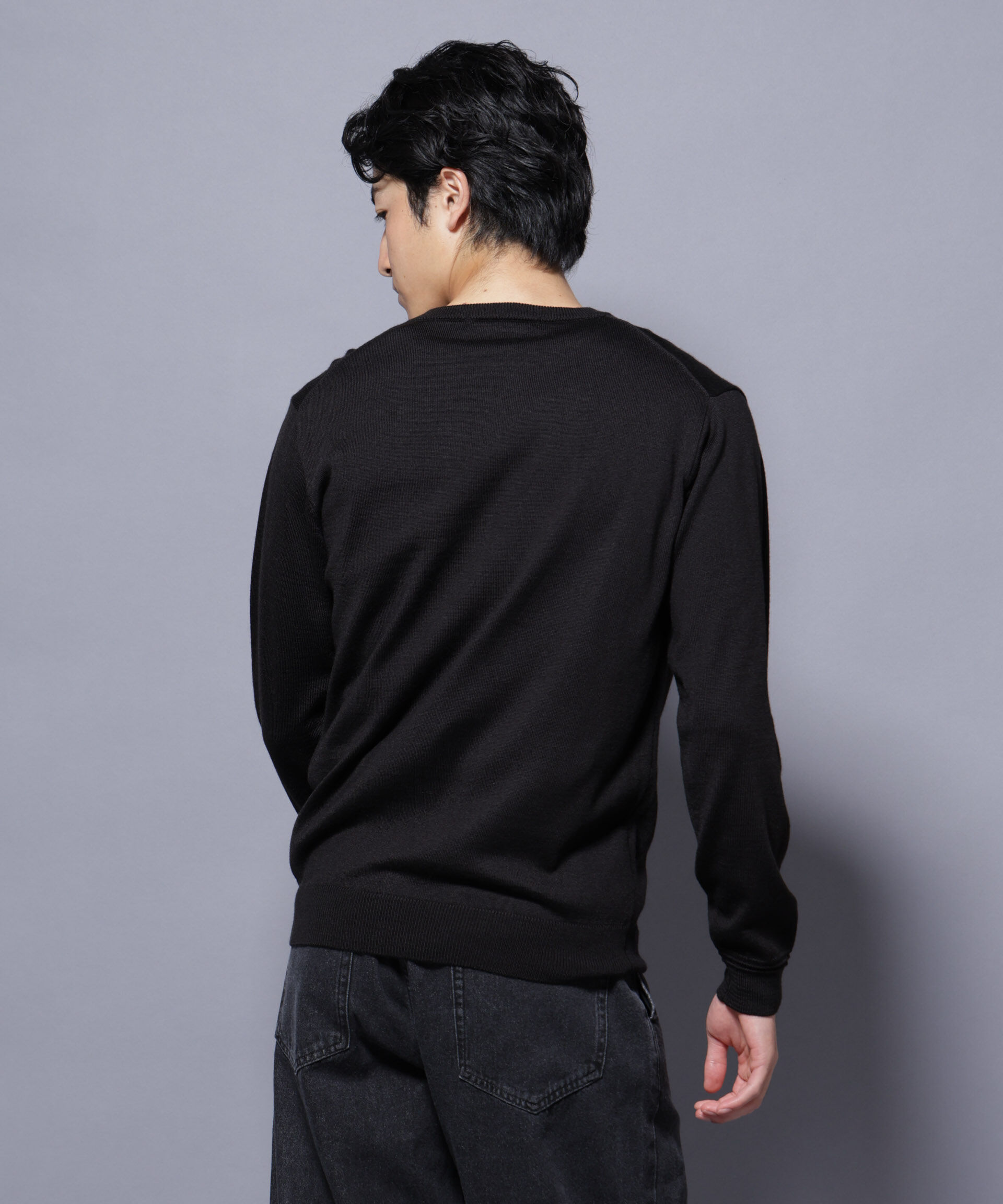 nano･universe「タスマニアミックスクルーネックニット」|ニット・セーター|