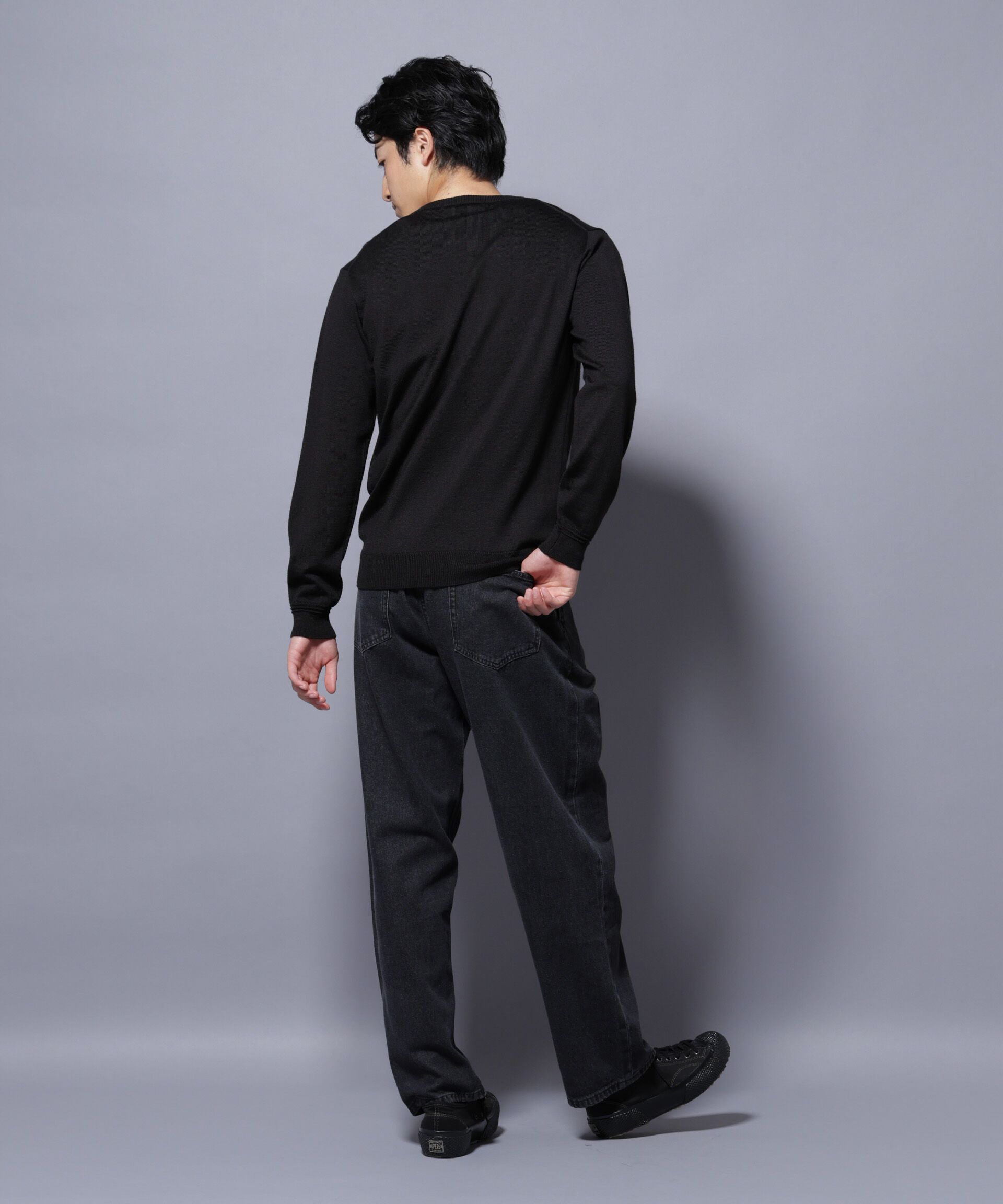 nano･universe「タスマニアミックスクルーネックニット」|ニット・セーター|