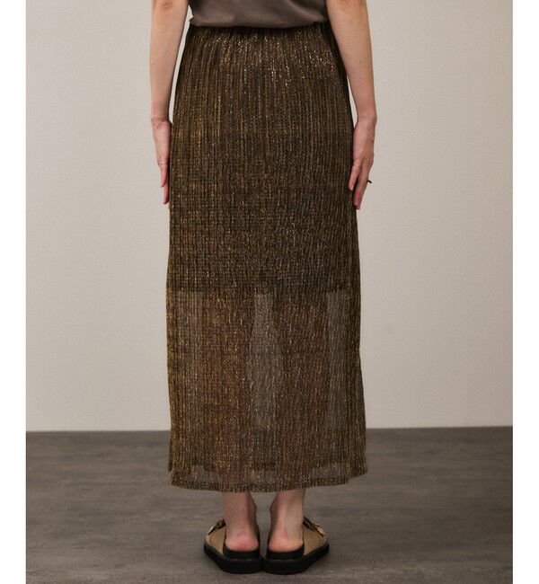 SALON adam et rope'「シアーラメスカート［ストレッチ］」|スカート|