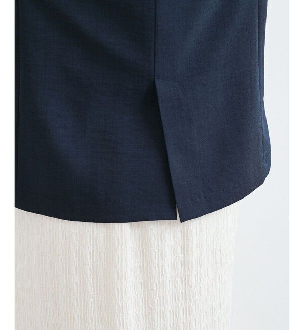 VIS「【美easy】ハーフスリーブジャケット/セットアップ対応・洗える」|テーラードジャケット|