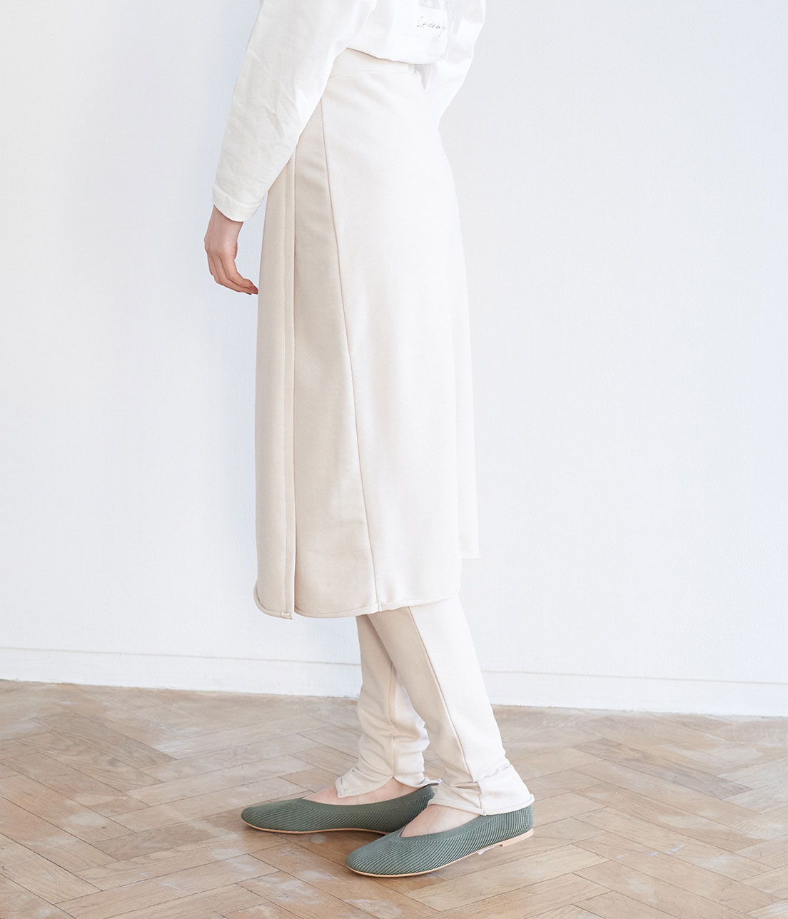 Rope&rsquo;Picnic「【マシュマロタッチ】裏毛レギンス付きスカート」|スカート|