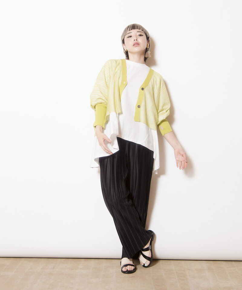  「シアーストライプニットカーディガン」|ニット・セーター|