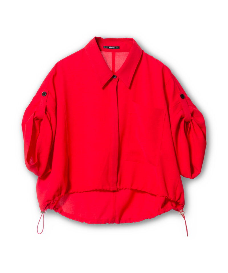  「クロップド切替シャツブラウス」|シャツ・ブラウス|