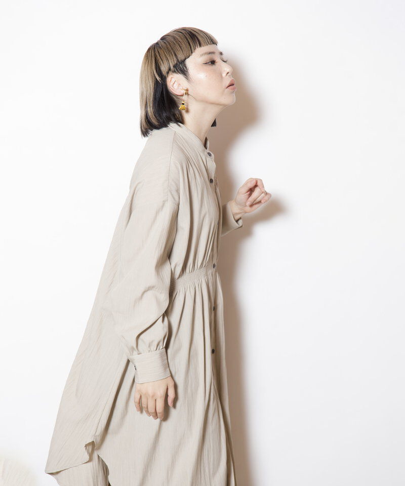  「シャーリングロングブラウス」|シャツ・ブラウス|