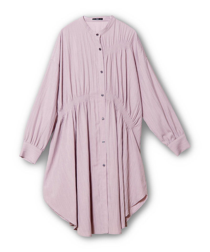  「シャーリングロングブラウス」|シャツ・ブラウス|