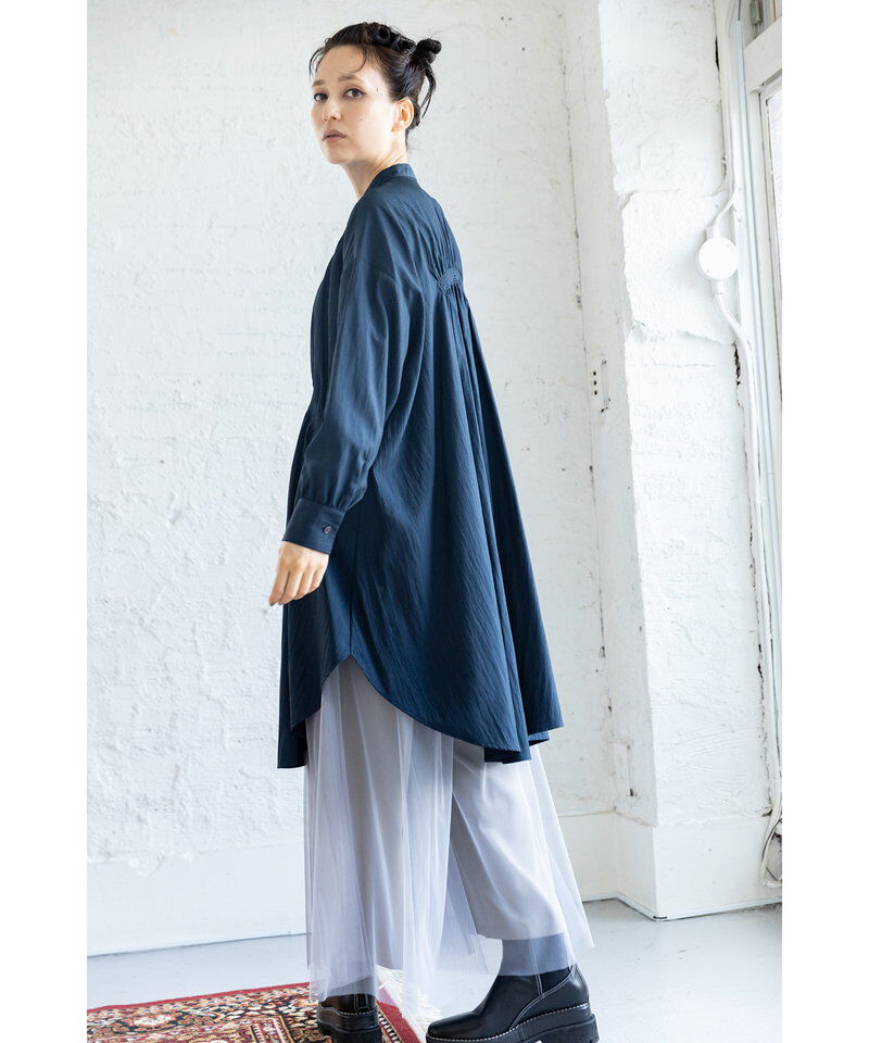  「シャーリングロングブラウス」|シャツ・ブラウス|