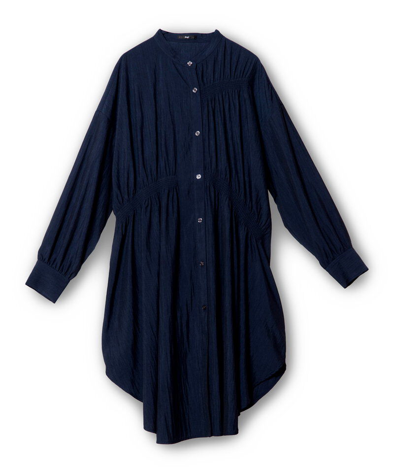  「シャーリングロングブラウス」|シャツ・ブラウス|