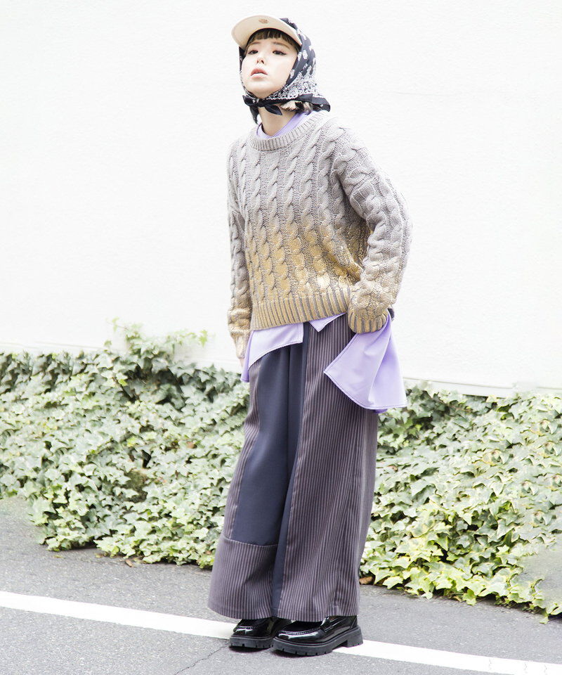  「ストライプ切替パンツ」|その他|