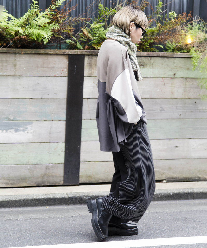  「ストライプ切替パンツ」|その他|