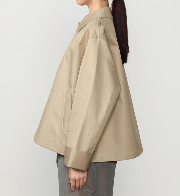 GYMPHLEX「Gymphlex | コットンギャバジン ショートコート WOMEN」|ステンカラーコート|