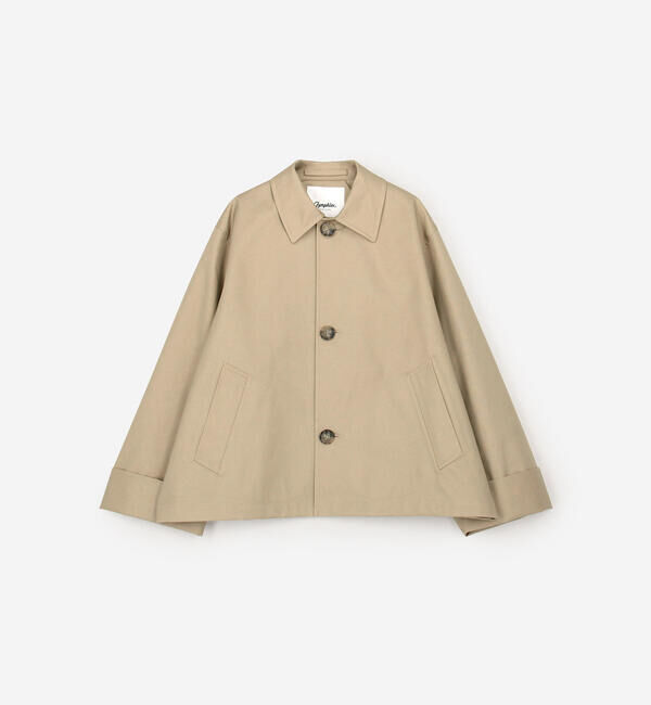 GYMPHLEX「Gymphlex | コットンギャバジン ショートコート WOMEN」|ステンカラーコート|