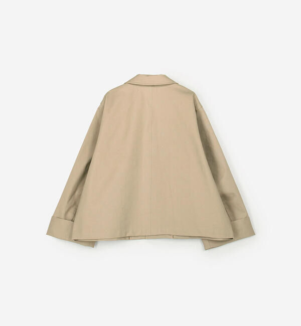 GYMPHLEX「Gymphlex | コットンギャバジン ショートコート WOMEN」|ステンカラーコート|