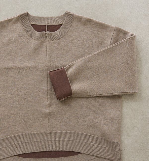  「スウェットライクラウンドヘムニット」|ニット・セーター|